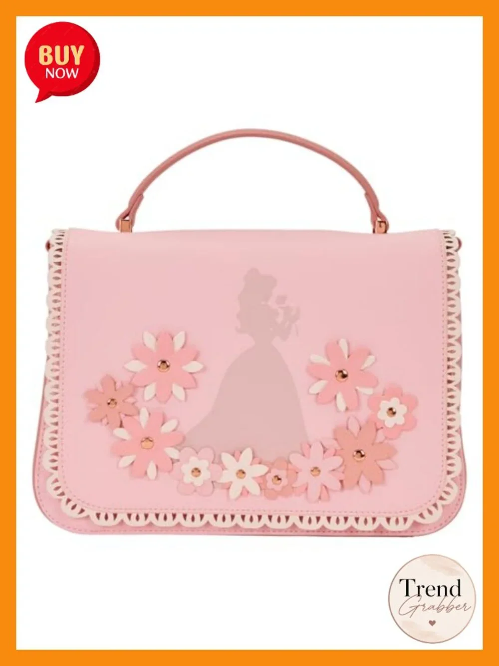 Loungefly Disney Princess Stained Glass Crossbody Bag, Faux Leather